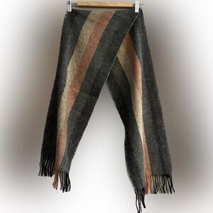 3/$25 Joseph & Feiss Plaid Wool Scarf  11” x 58”